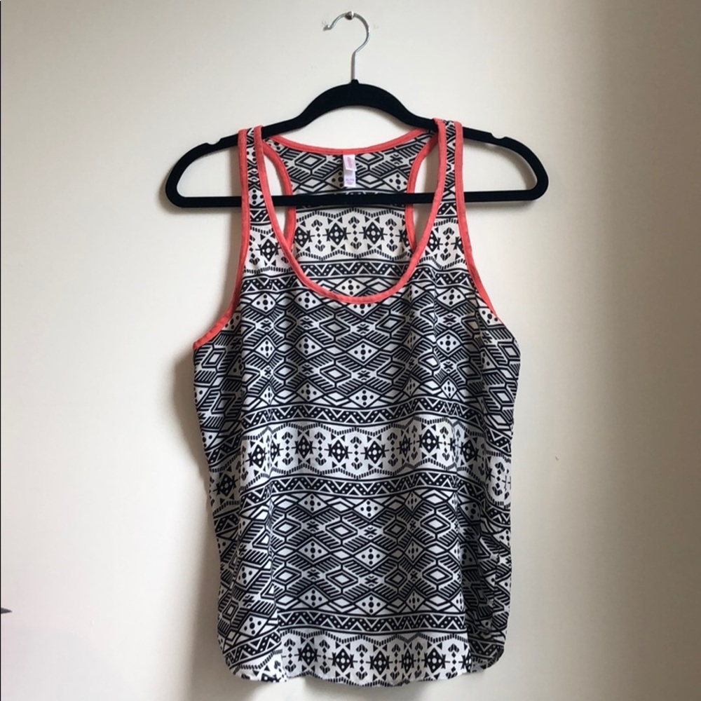 Xhilaration Geometric Racerback Tank